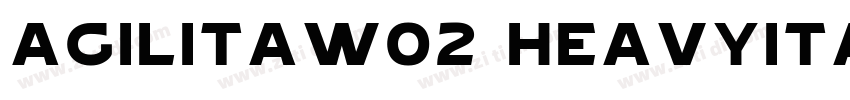 AgilitaW02 HeavyItal字体转换